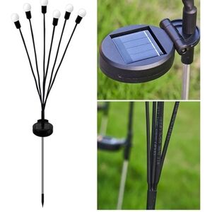 2 Pc. Yard Solar Lawn Light Solar Charging for Garden (6 Head Colorful Light)